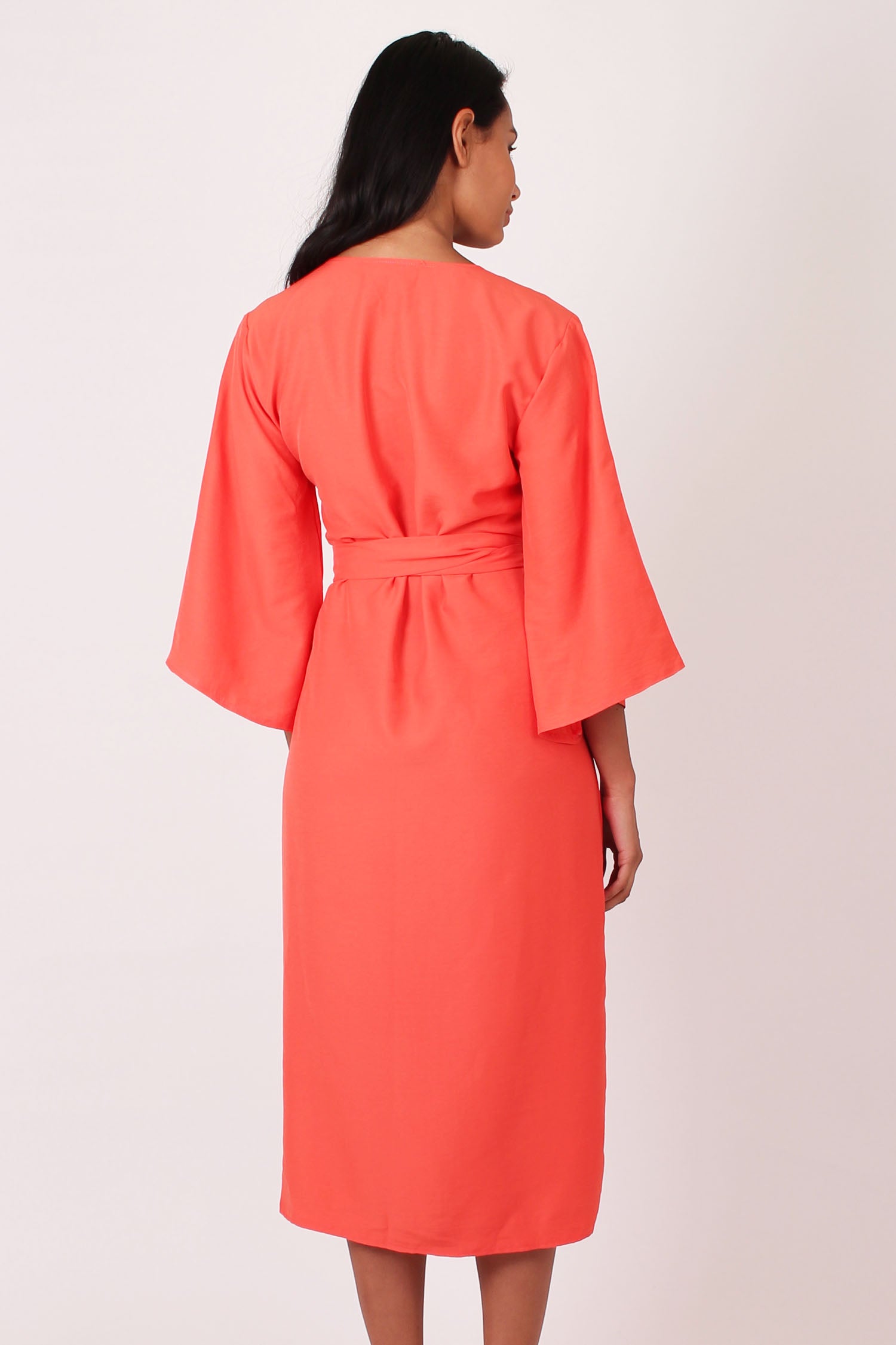 Coral Gina Kimono Dress